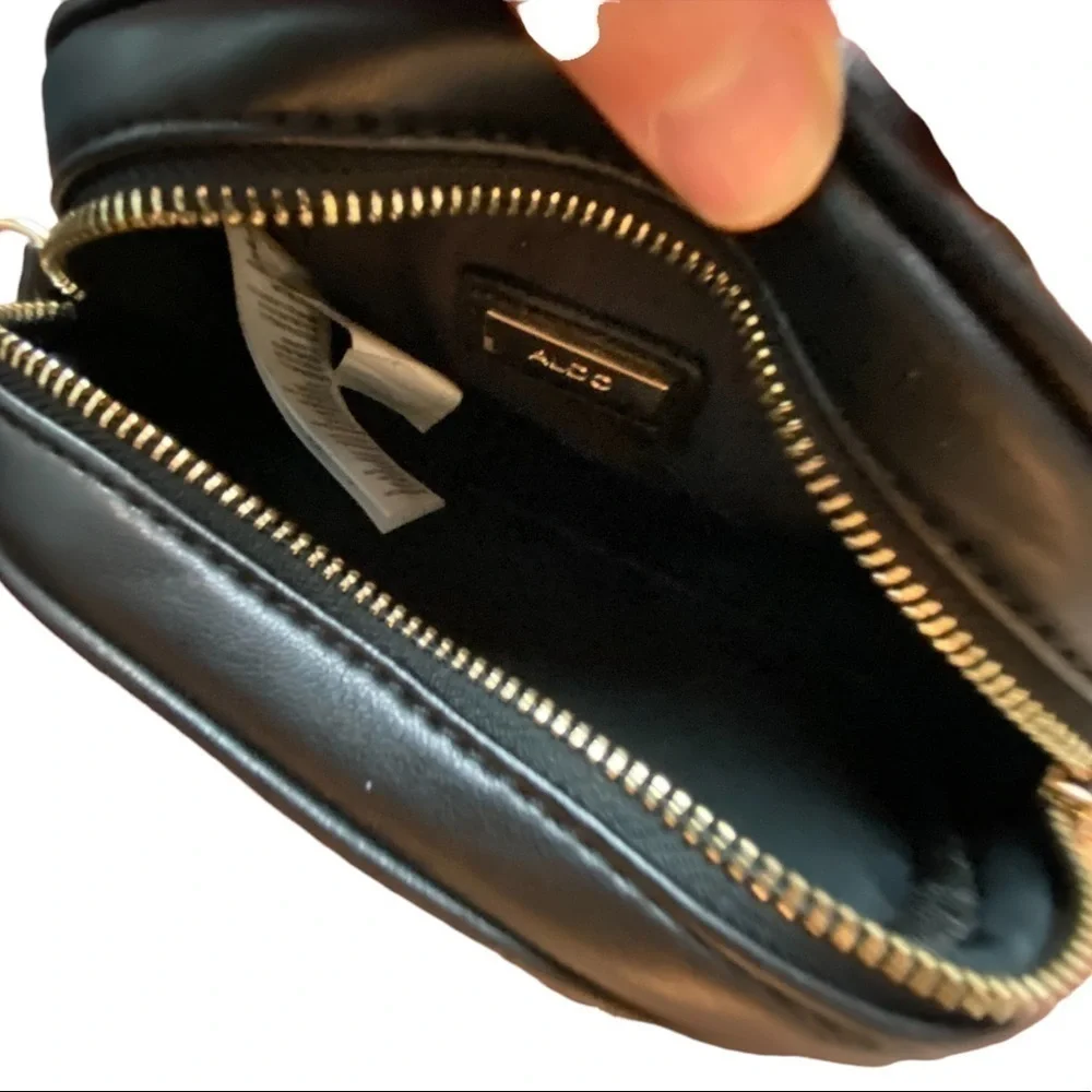 Aldo black quilted